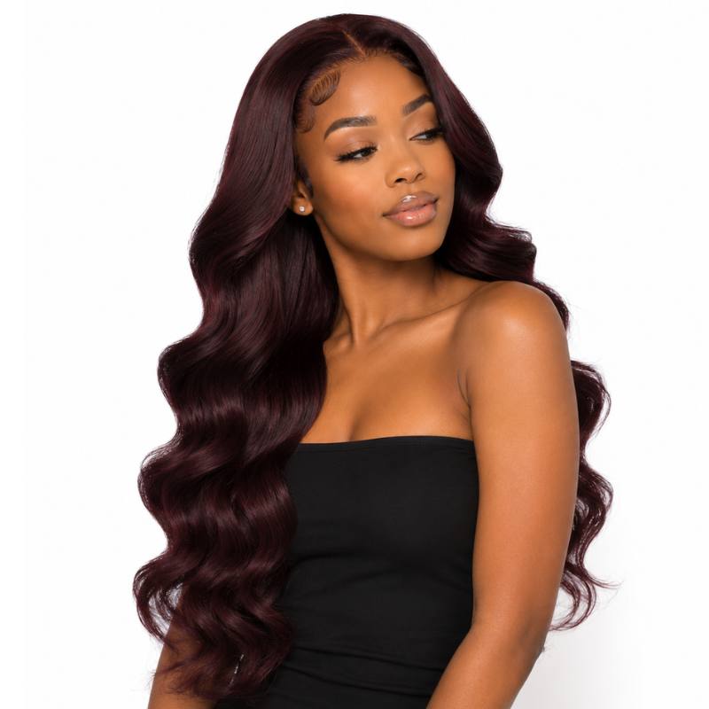 Burgundy Body Wave Human Hair Bundle Deal