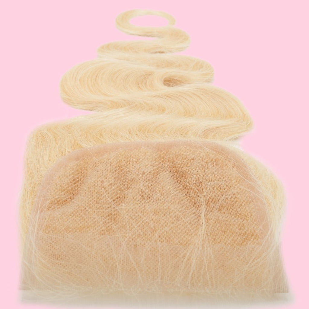 Blonde Body Wave 4x4 Transparent Lace Closure